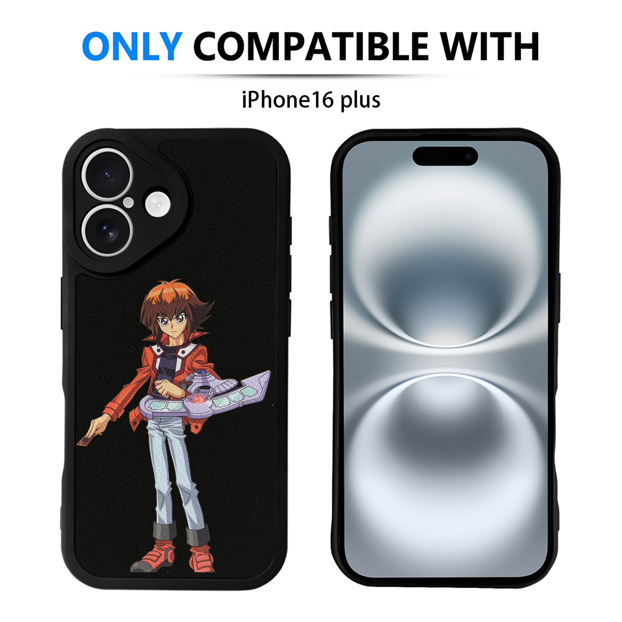 遊☆戯☆王 Yu-Gi-Oh! 【iPhone 16シリーズ対応】シリコンスマホケース（レザー調） 材質：シリコン